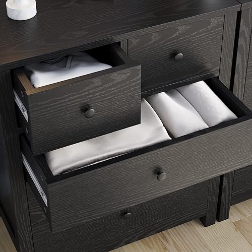 Miniatura 4 de Senfot Cajonera organizadora de almacenamiento cajones pequeños y resistentes estructura sólida cómoda de 5 cajones con mango redondo para