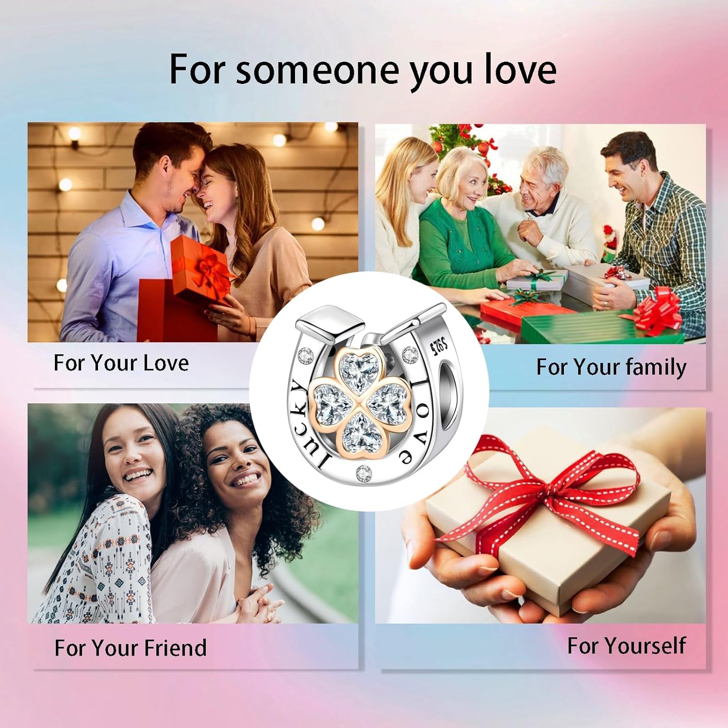 Bible Family Mom Wife Love Heart Dangle Charm 925 Sterling Silver Charms fits Bracelets and Necklace Pendant Bead Charms Jewelry Present for Women Family Friends - Image 7