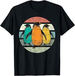 Camiseta vintage para amantes de los pingüinos