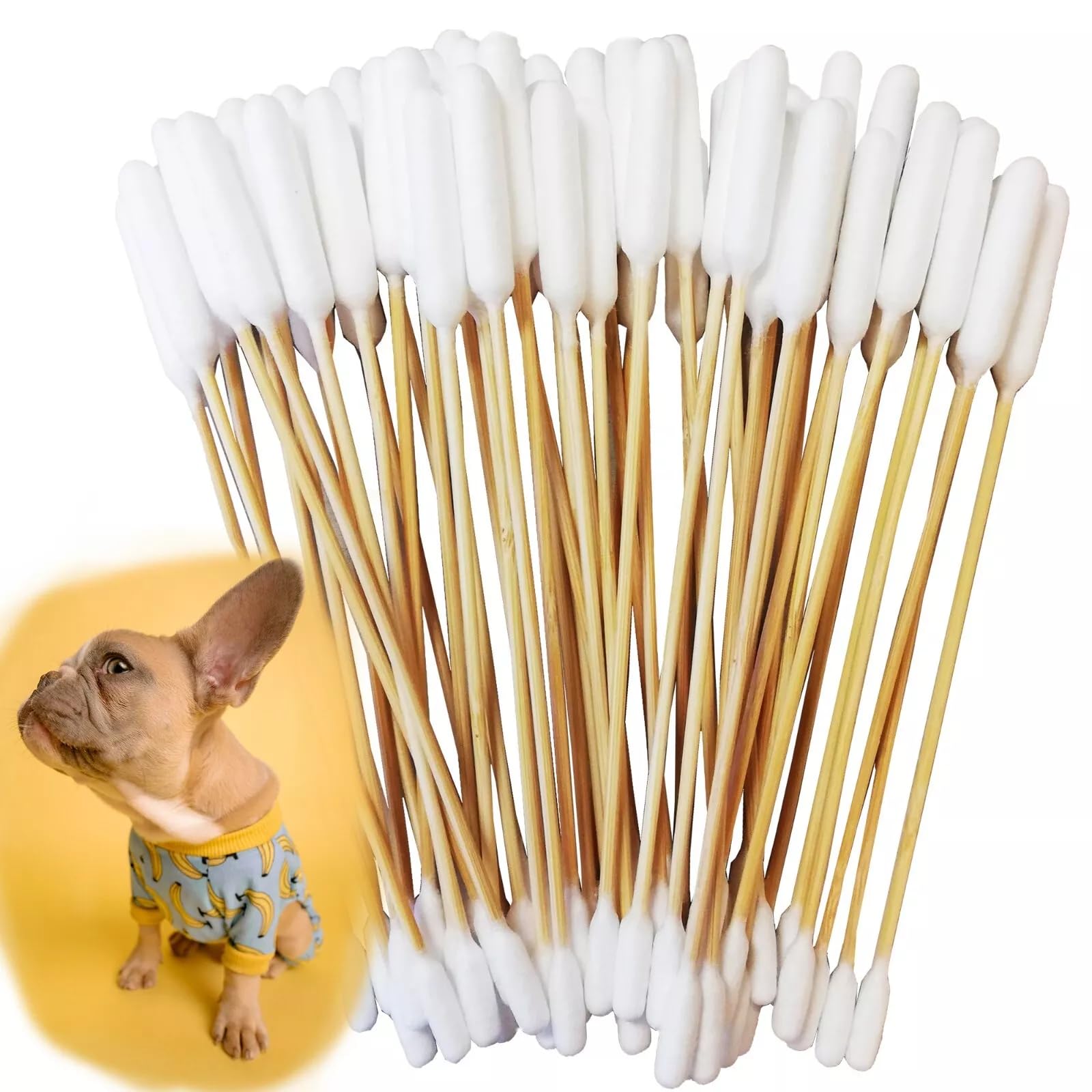 Pack of 50 Long Cotton Buds, Ear Sticks, Dog Ear Cleaner, Pet Ear Cleaner, Long, Ear Cleaning Sticks, Pet with Wide Head for Pets, Dogs, Cats-image-41