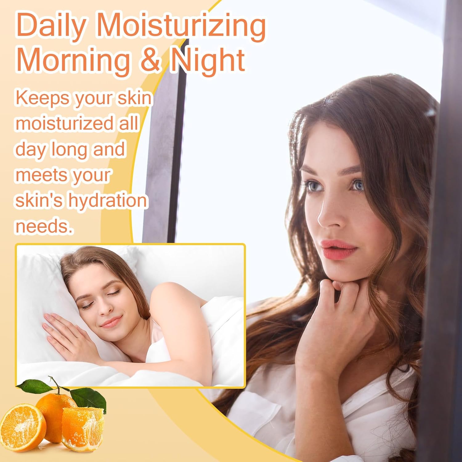 Vitamin C Face Skincare Set,9 Pcs Vitamin C Skin Care Set with 3 Honey Face Masks,Soap Bar, Wash,Toner, Serum, Moisturizer Cream,Eye Cream,Moisturizing Skin Care Kit - Image 6