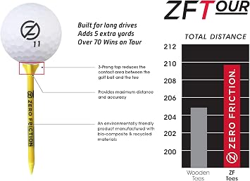 Zero Friction Tour Golf Tees