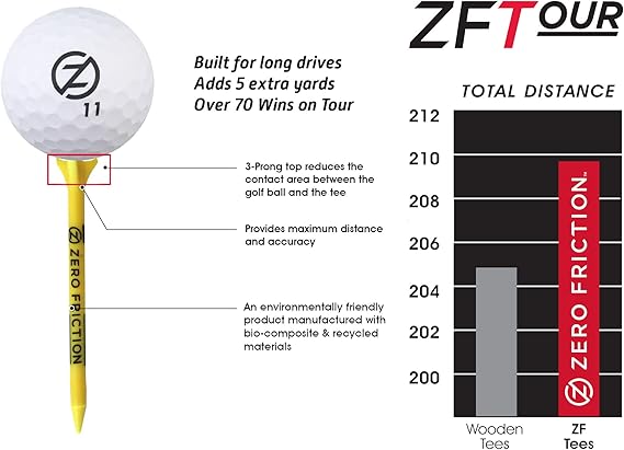 Zero Friction Tour Golf Tees
