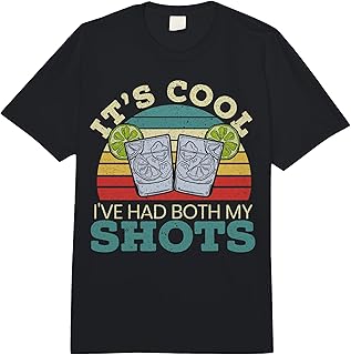 It's Cool I've Had Both My Shots Vaccination Tequila Drinker Comfort Colors Adult Heavyweight T-Shirt