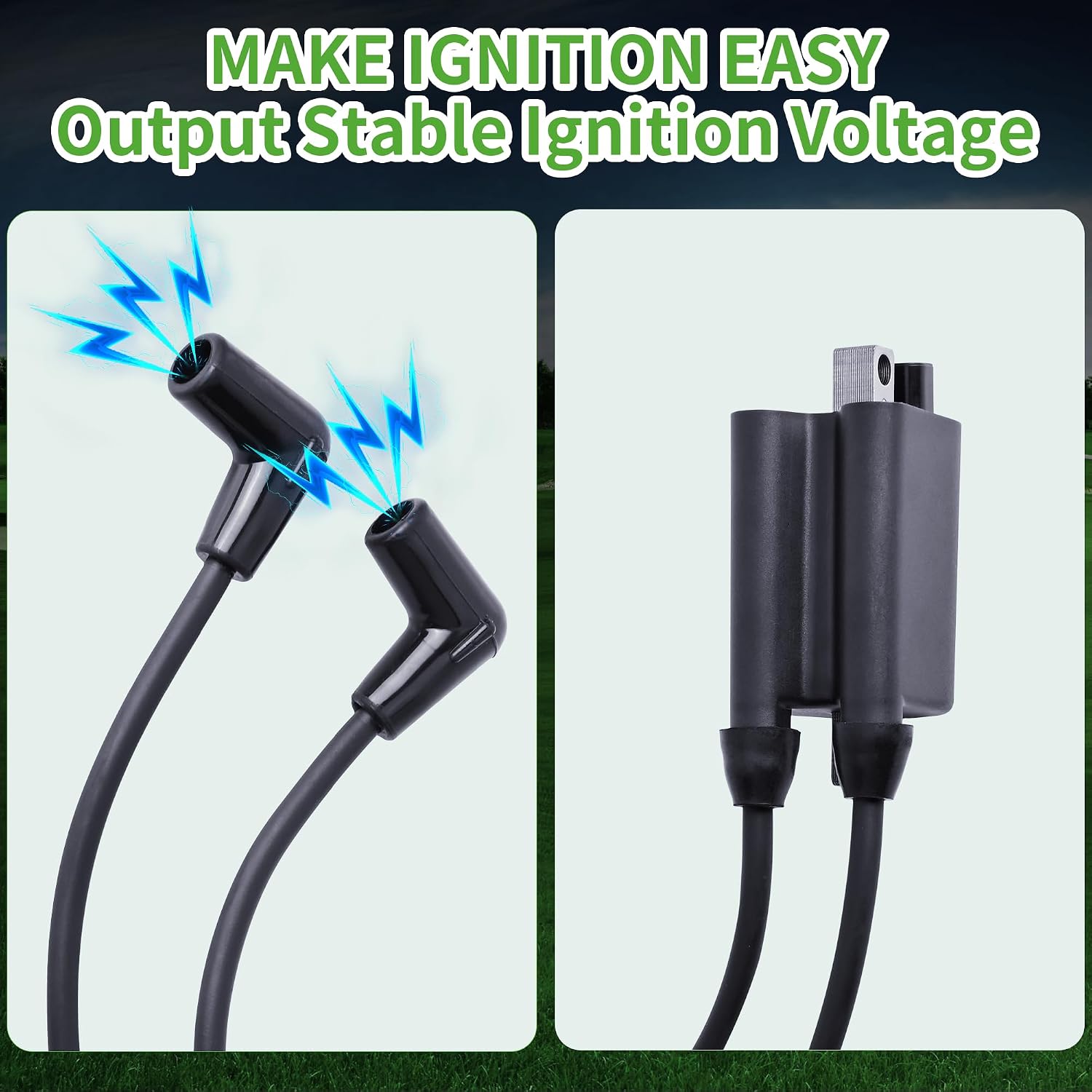 10L0L Golf Cart Ignition Coil for EZGO 2003-2008 with MCI Engine Module Replace OEM#72866-G01 EPIGC104