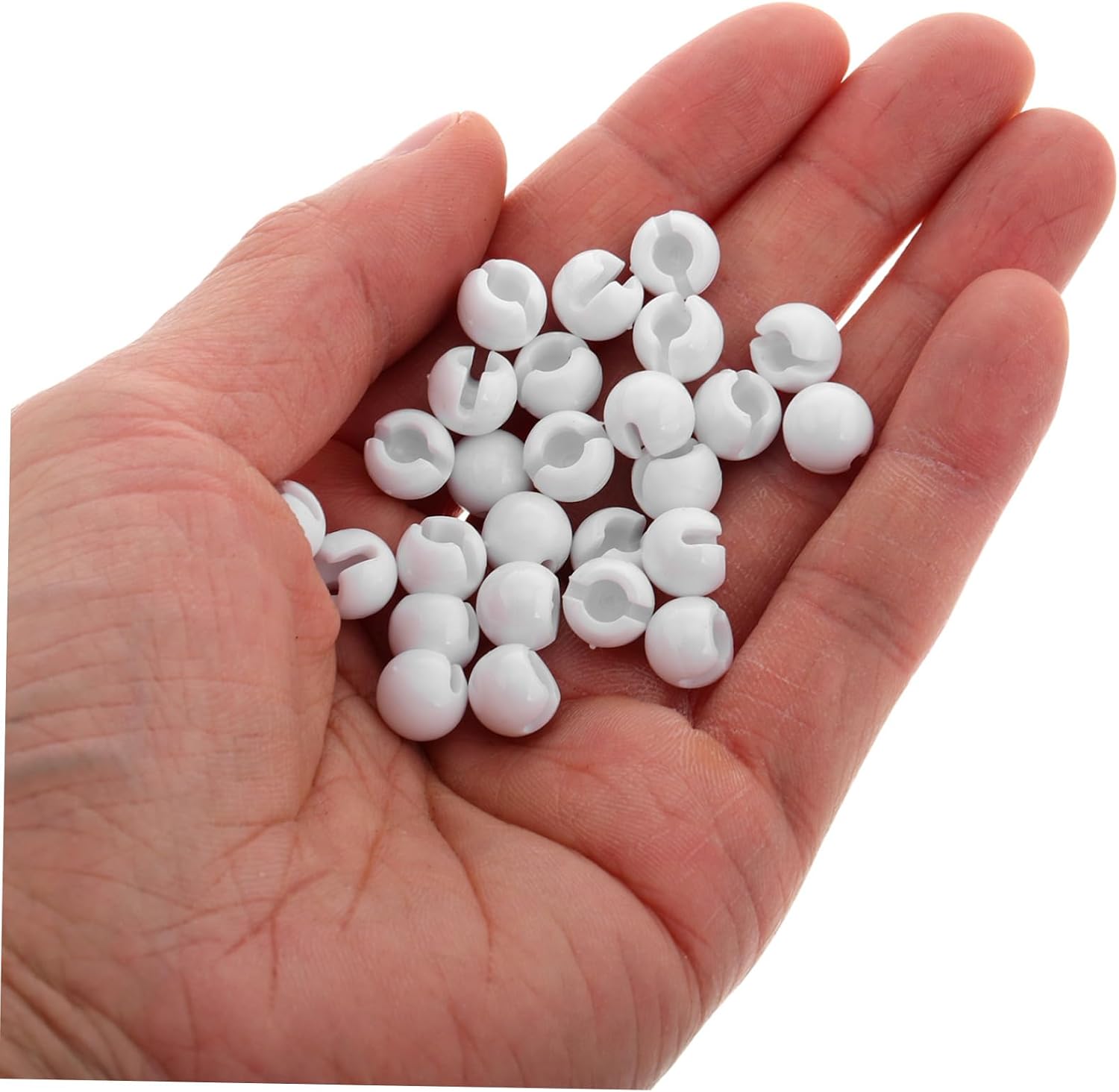 PRETYZOOM 24pcs Beaded Chain Stoppers for Curtains Easy to Install Bead Locks for Vertical Blinds Elegant Curtain Accessories for Roller Shades and Window Treatments