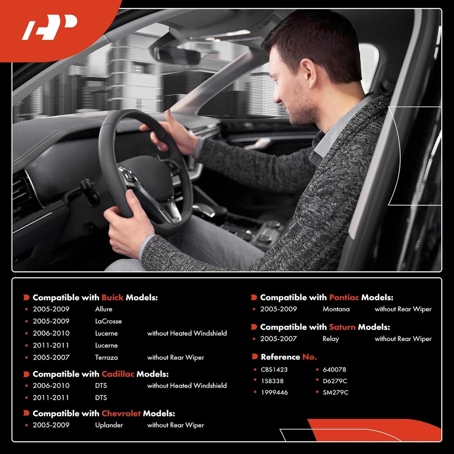 A-Premium Turn Signal Switch, Windshield Wiper Multifunction Switch Compatible with Buick, Cadillac, Chevrolet, Pontiac & Saturn Models - Lacrosse, Lucerne, Terraza, DTS, Uplander, Montana, Relay