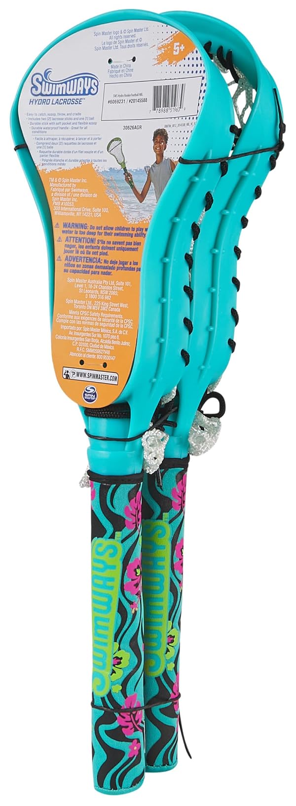 SwimWays Hydro Lacrosse, Waterproof Lacrosse Set, Outdoor Games for Adults and Kids, Sports Equipment, Pool Party Games and Toys, Blue by SwimWays - Image 6
