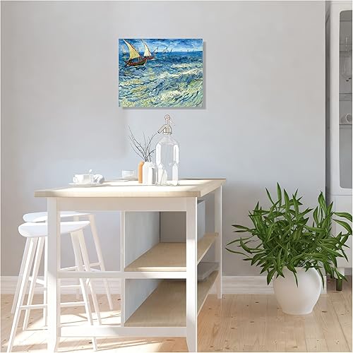 Miniatura 295 de A&T ARTWORK The Starry Night de Vincent Van Gogh. Tamaño del marco: 36 x 30 pulgadas, tamaño de la imagen: 30 x 24 pulgadas, reproducciones clásicas