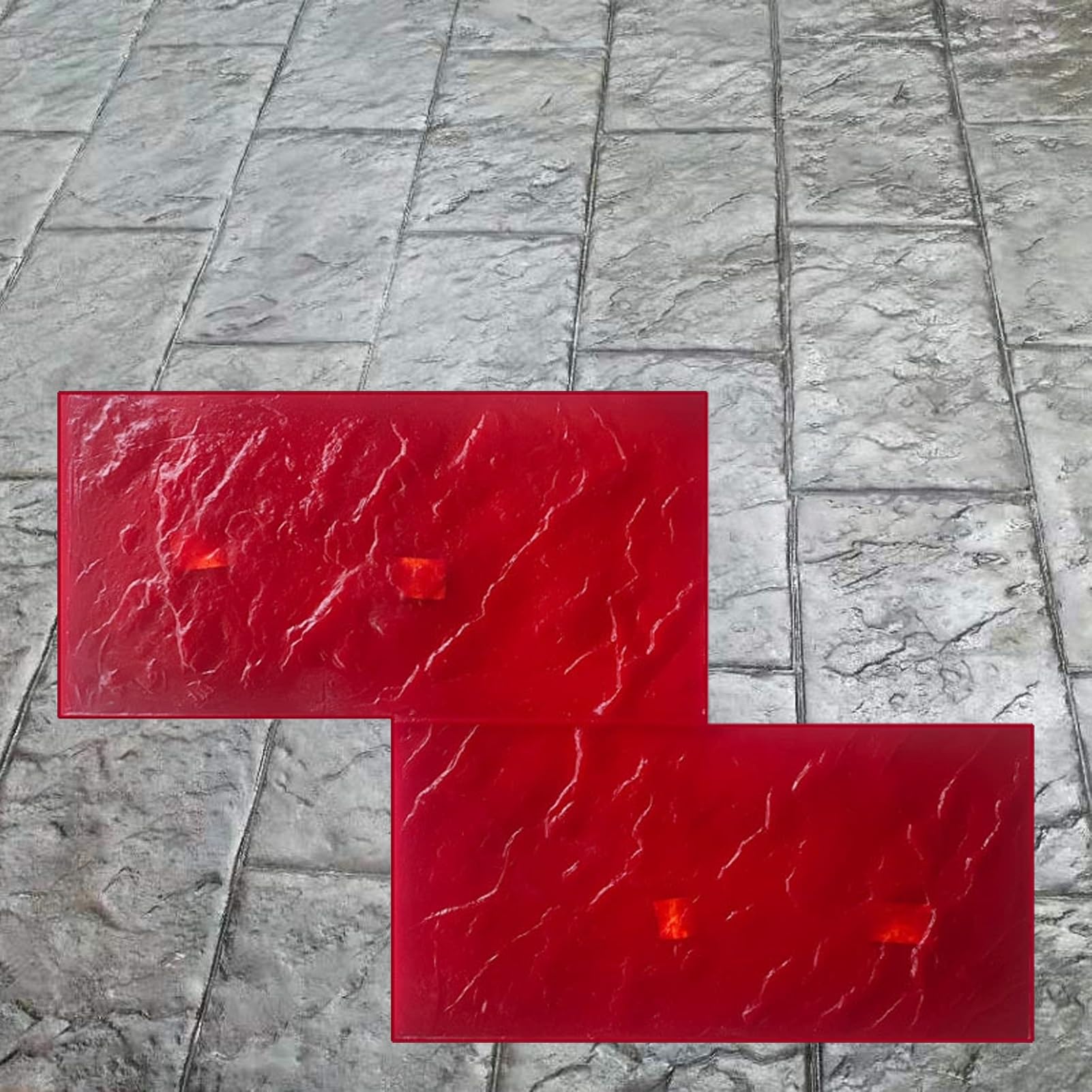 Formy do Betonu Realistyczny Betonowy Stempel Teksturujący Skórę Łupkową, Poliuretanowy Beton Cementowy Nadruk Tekstura Podkładka Formy, Zewnętrzne Dekoracyjne Formy Kamienne(1pc)