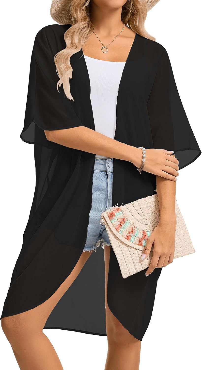 Kimonos for Women Swimsuit Coverup Beach Casual Outfits Loose Summer Cardigans for Swimwear 2026