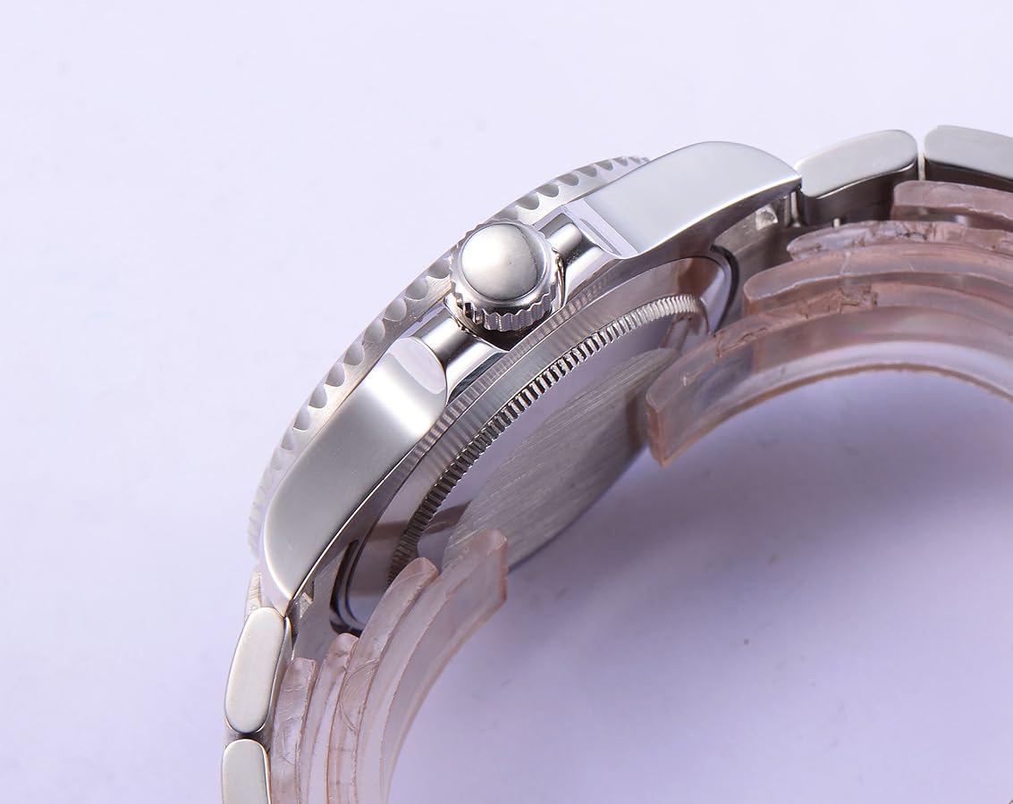 Amazon.co.jp: bliger 43 mmサファイアガラスホワイトダイヤル