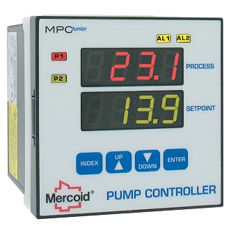 Mercoid Pump Controller, MPCJR, 1 or 2 Pump Control, Built-in Alternation