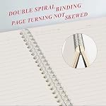 Songaa [4 Pack] Spiral Notebook, A5 Size College Ruled Notebooks, PP Hardcover Spiral Notebook Ruled Lined Journal Notebook Bulk, 80 Sheets / 160 Pages Spiral Bound Notebook (5.7"x 8.3")