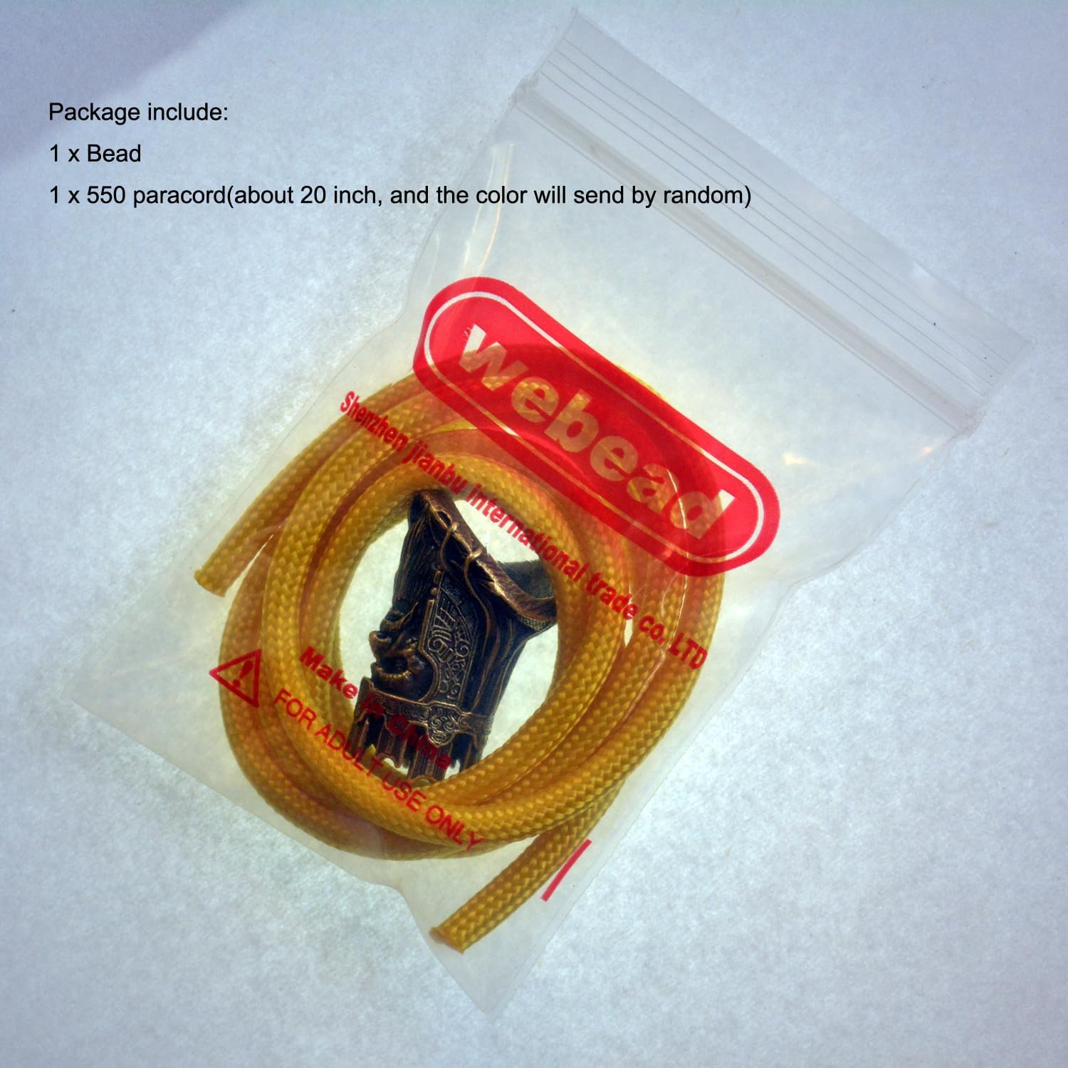 Knife Lanyard, Paracord, Pontiff Beads,Hand Casted Copper Charm,for EDC DIY Paracord Accessories ST#109 - Image 5