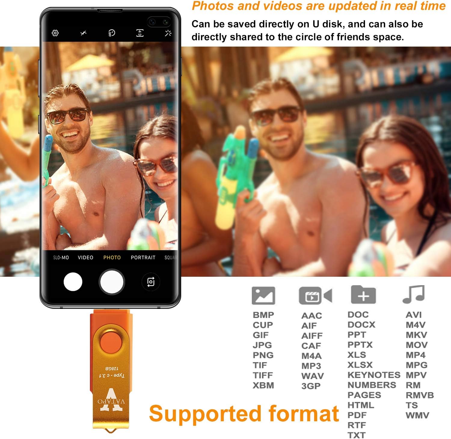 🔥 Hot Deals VATAPO 3.1 512GB 3 in 1 High Speed Flash Drive for Android Smartphones with OTG Function,Tablets,Laptop,Desktop,Photo Stick for Samsung Galaxy,LG,Google Pixel,Hua Wei.Moto,One Plus,etc.