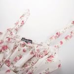 SCARLET DARKNESS Womens Floral Corset Dress Midi Sundress