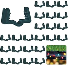 Christmas Light Hanger Clips Fascia Board Light Clips Plastic Holiday Deck Banister Hanger for Christmas Fascia Board Roof Gutter Fence Eave Decoration, Green 100 PCS, 7/8"