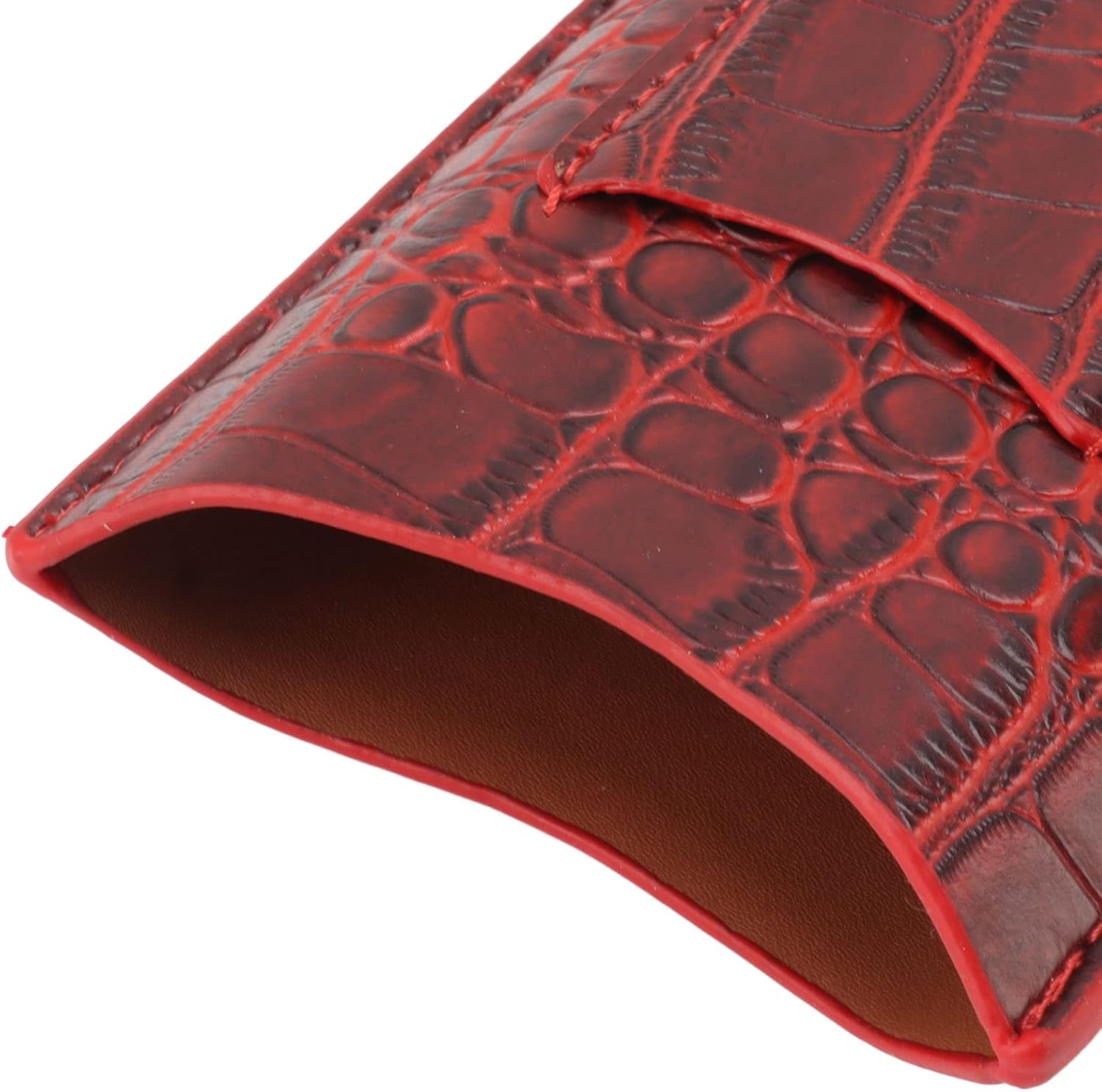 Travel Cigar Case Leather Soft Touch Fashion Appearance Portable Cigar Pouch for 3 Cigars Outdoor Activities High End Leather Material Light and Convenient Design (74)