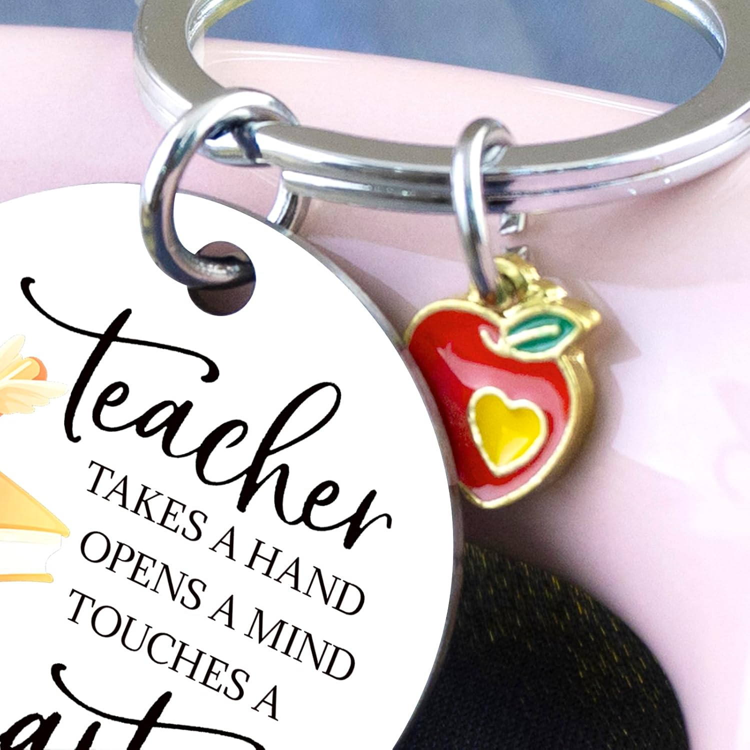 Valentines Day Gifts for Teachers Best Teacher Gifts from Students Teachers Christmas Thanksgiving Gift for New Teacher Keychain - Image 5