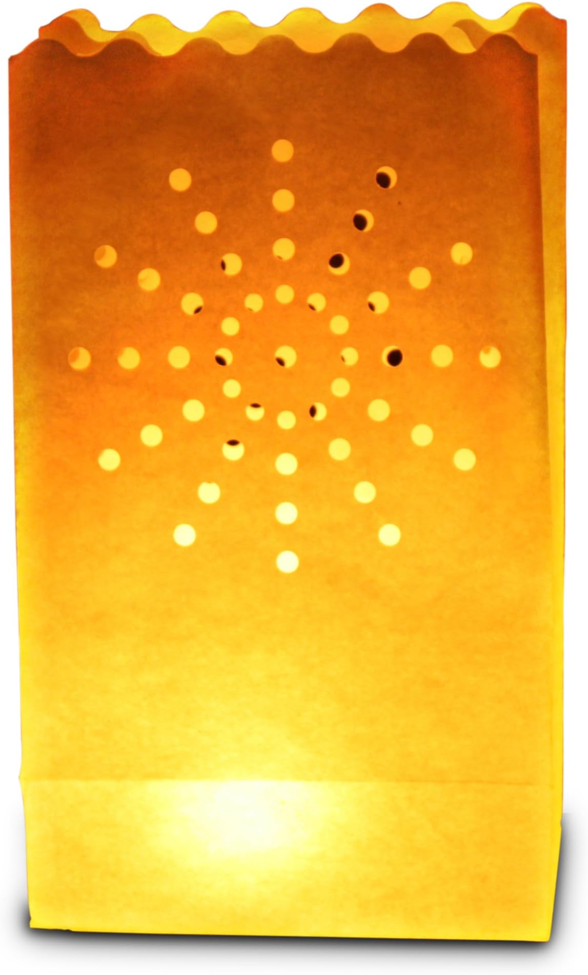 Sun Burst Design Candle Luminary Bags (Pack of 5)