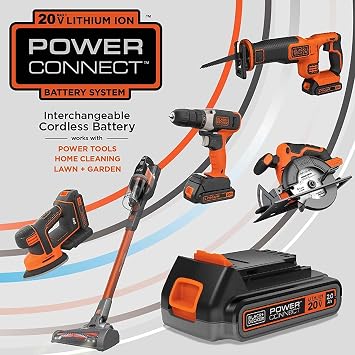 BLACK+DECKER 20V MAX Cordless Edger Lawn Kit, 1.5 Ah Battery & Charger Included, 4 Position Adjustable Height, Lightweight, 7.5 Double Edge Blade (BCED400C1)