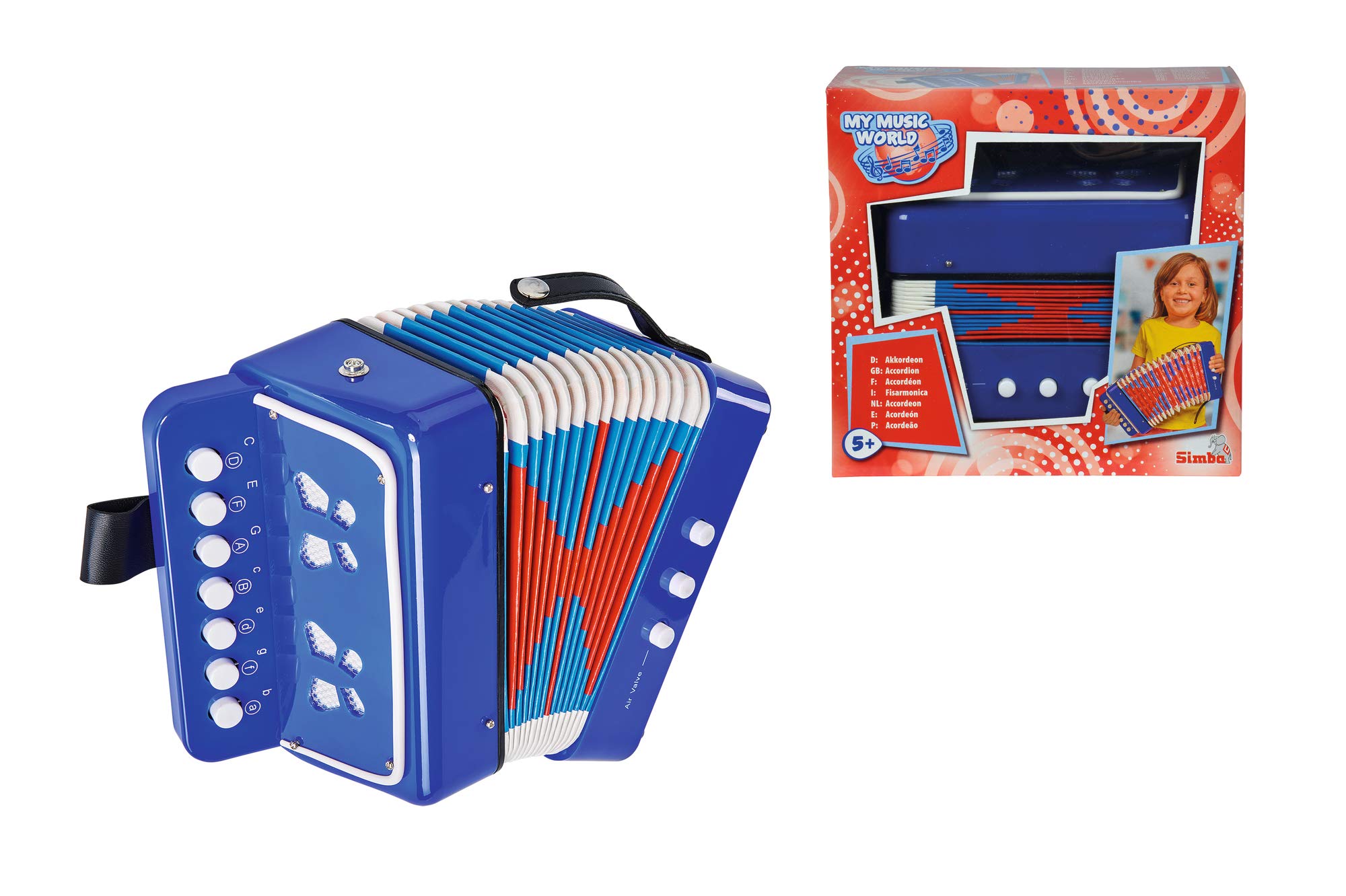 Simba 106835141 - My Music World akordeon 18 x 10 x 17 cm
