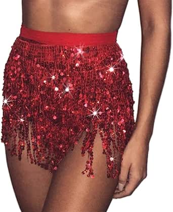 Buikdansrok, rok met pailletten en kwastjes en top met pailletten Buikdans Fringe heupsjaal Rave Festival(Purple