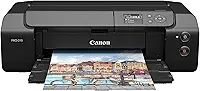 Impressora fotográfica profissional de 33 cm Canon ImagePROGRAF PRO-310 a jato de tinta sem fio com monitor LCD colorido de 3 pol., sistema de tinta à base de pigmentos de 9 cores, preto