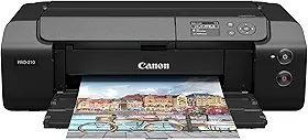 Impressora fotográfica profissional de 33 cm Canon ImagePROGRAF PRO-310 a jato de tinta sem fio com monitor LCD colorido de 3 pol., sistema de tinta à base de pigmentos de 9 cores, preto