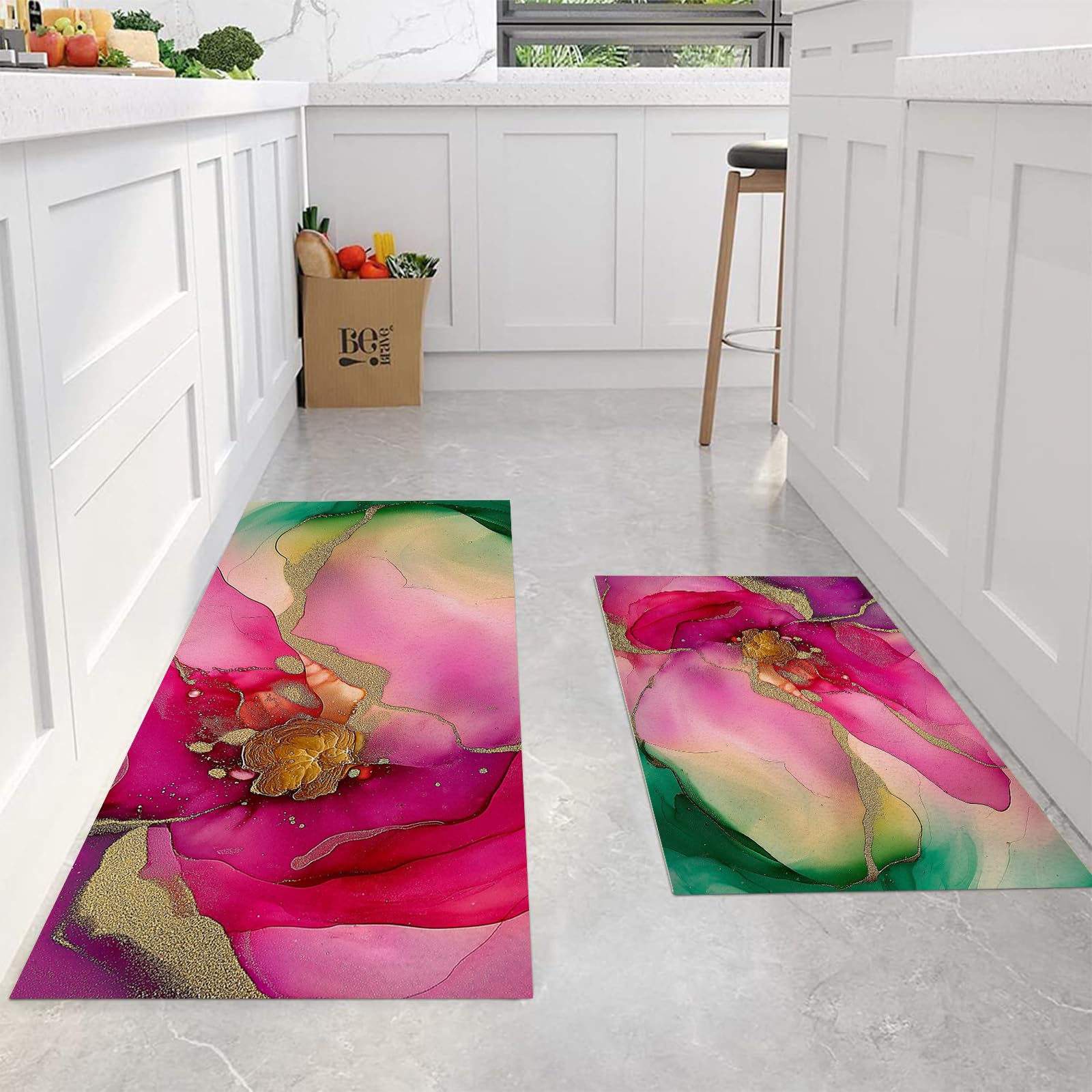 Tapis de cuisine anti-fatigue ergonomique pour soulager le dos avec dos antidérapant