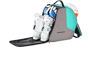 Kids Waterproof Ski Boot Bag with Separate Wet and Dry Compartments