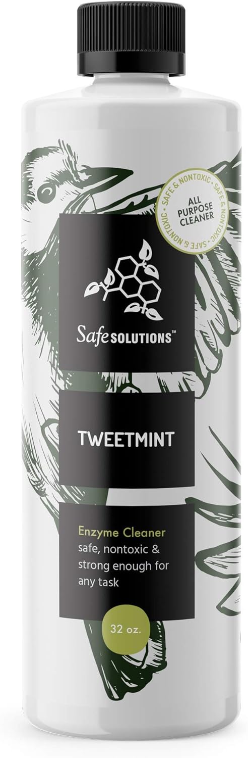 Safe Solutions Best Natural Cleaning Product - TweetMint All Purpose Non-toxic Enzyme Cleaner (32 Oz.)