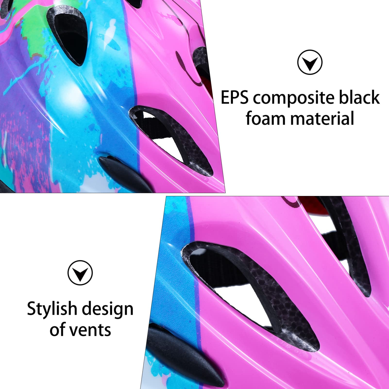 Kisangel 2pièces Casque De Vélo pour Garçon Fille Ajustable Casque De Et Léger pour Garçons Et Filles pour Cyclisme Activités De Plein Air