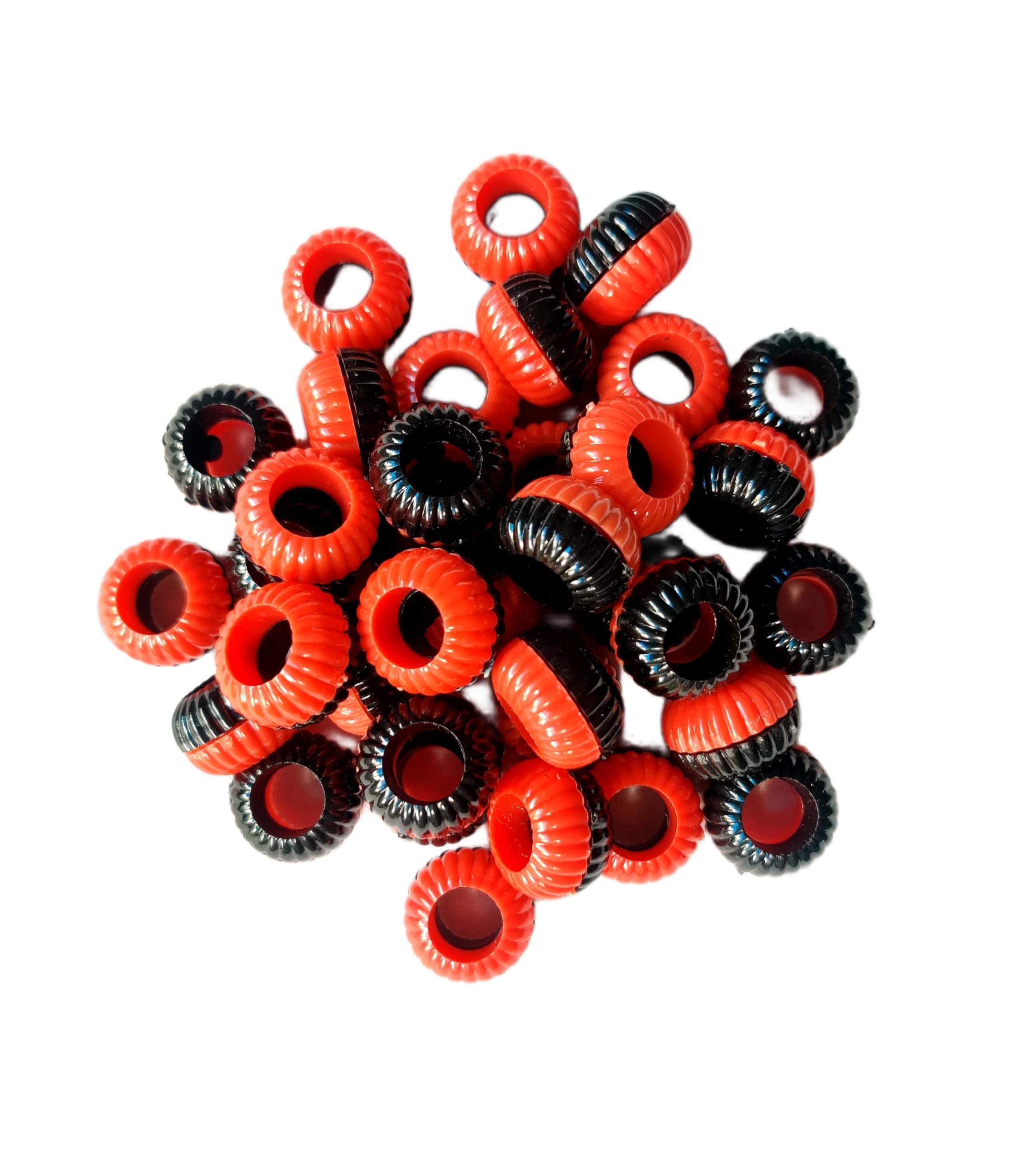 Foot Ring| Pigeon Sound Plastic Foot Ring| Bird Shoulder Guard | Black & Orange Colour | 10 Pcs-image-13