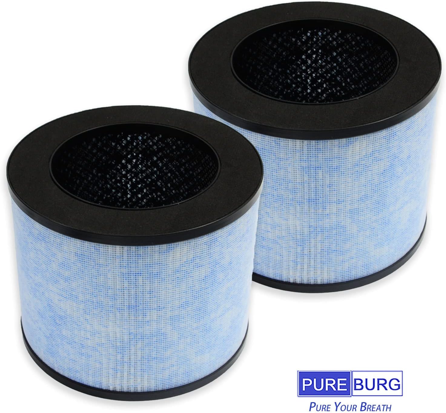 PUREBURG F100 Replacement Filter Compatible with Instant AP100 Air Purifier,2-Pack H13 HEPA 4-Stage Filtration Activated Carbon Air Clean Dust VOCs Odor - Image 4