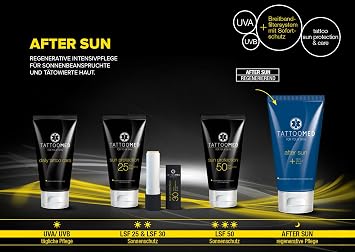 TattooMed After Sun - Cream Lotion For Moisturizing Sensitive and Sun Damaged Tattooed Skin - (1 x 100ml)
