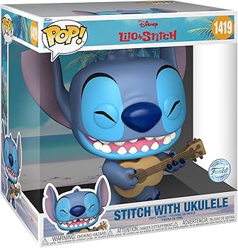 Lilo & Stitch Stitch with Ukulele 10” Amazon.com: Funko Pop Disney: Lilo & Stitch - Stitch with Ukelele