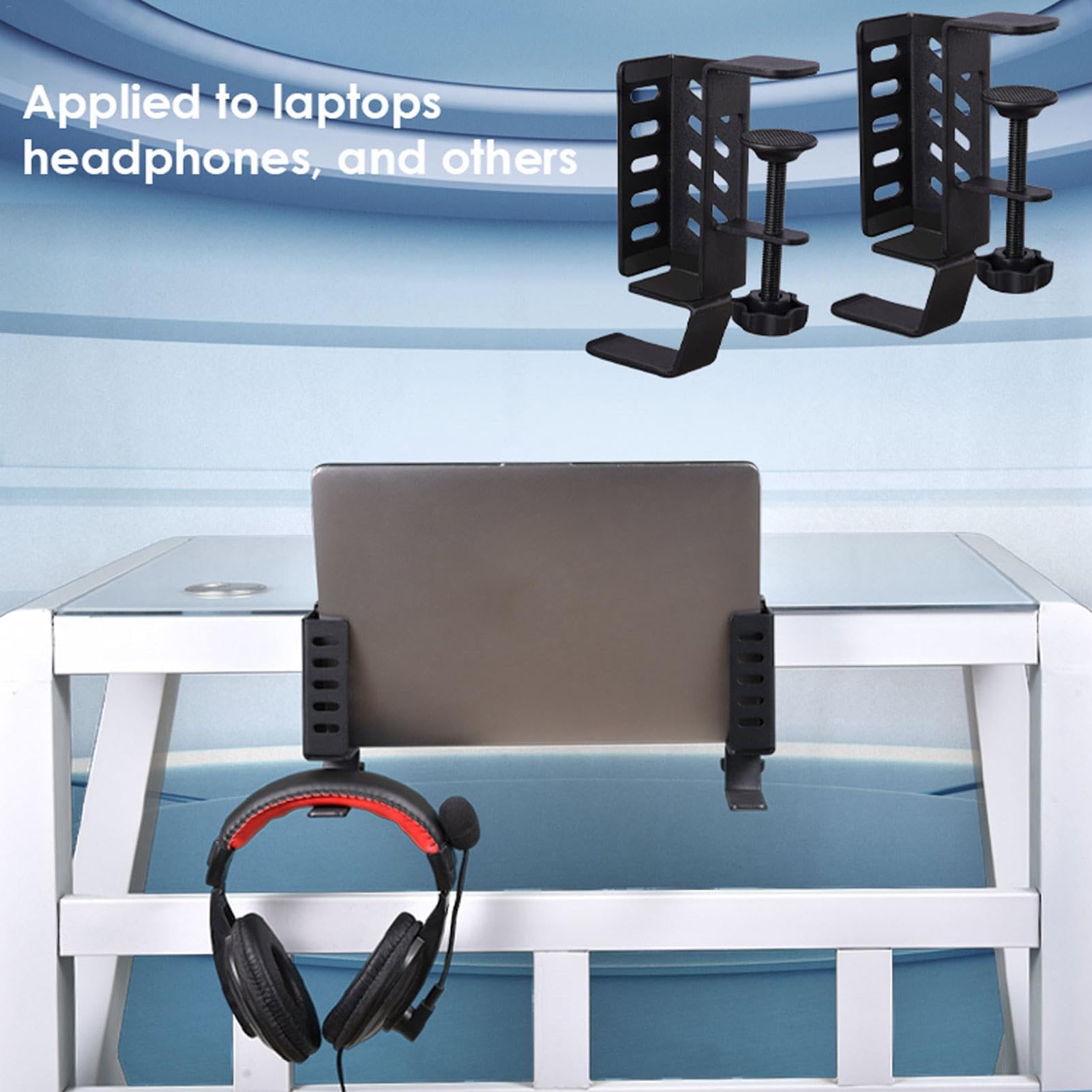 Organizer na laptopa na biurko, regulowany uchwyt na laptopa