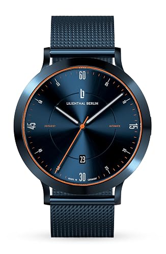 Berlin Zeitgeist Automatic Watch Blue Orange - High Quality Men's