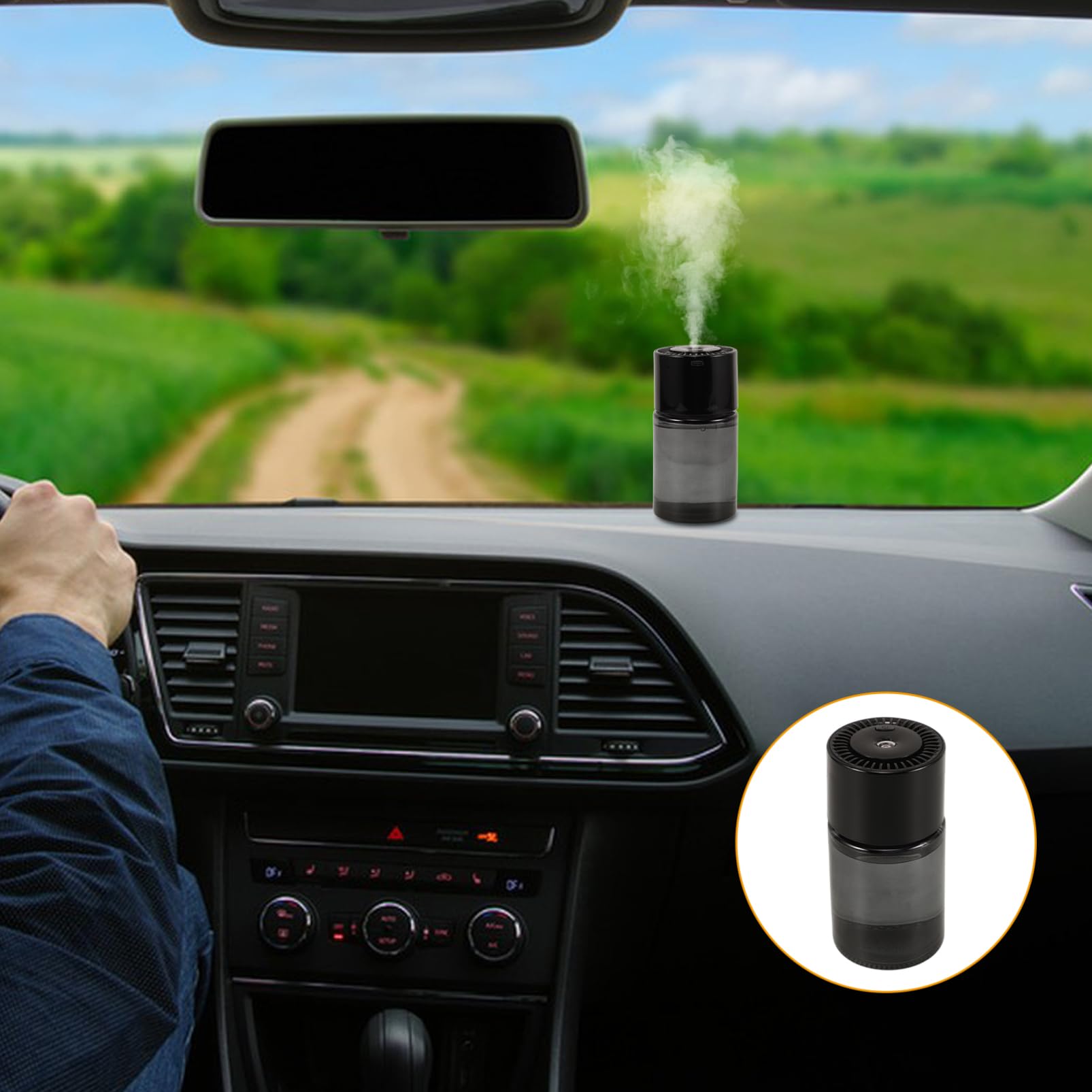 Diffusore Auto Automatico per Profumo, 160ml in Plastica | Spray Regolabile, Installazione Semplice, Distribuzione Costante Dell’aroma