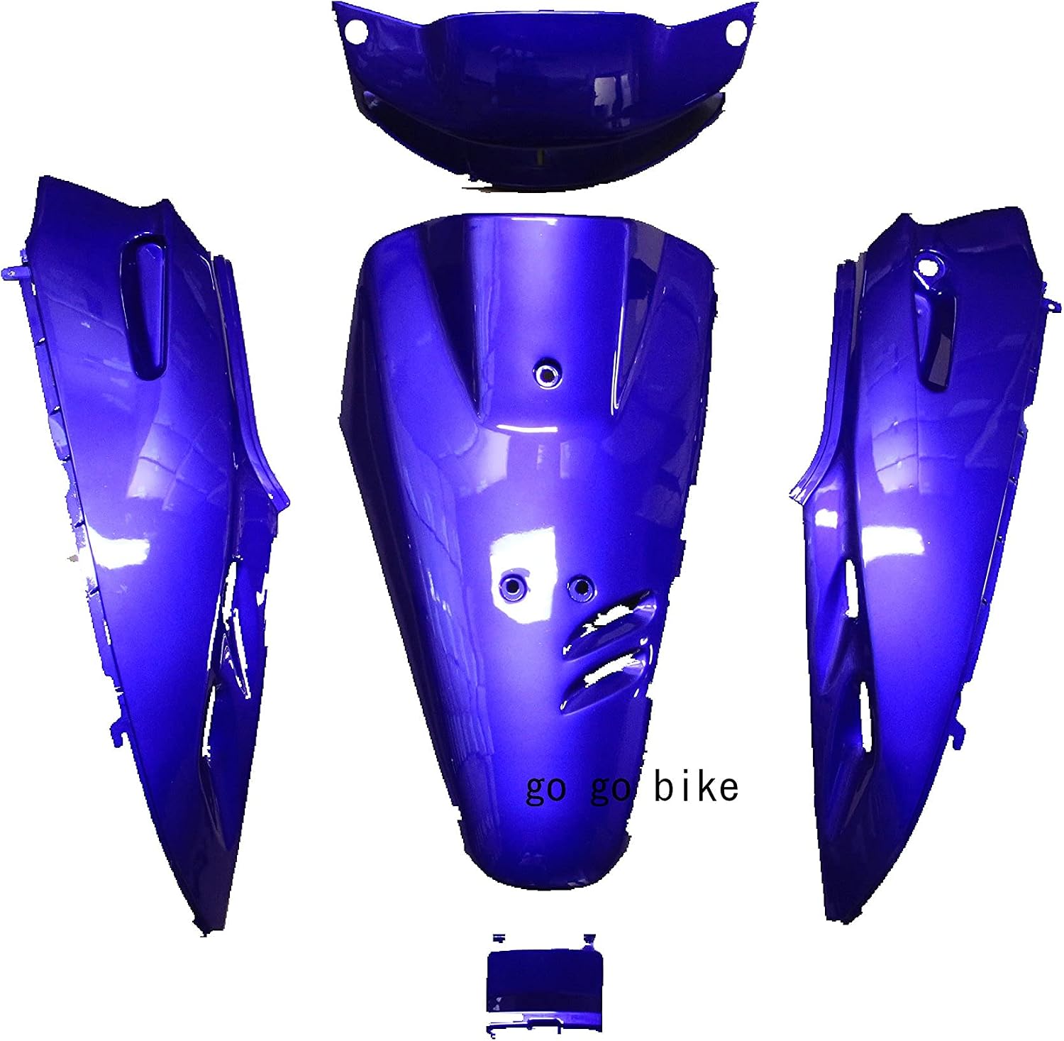 ホンダ スーパーディオ Dio(AF27)外装カウル5点Set 黒色ブラック