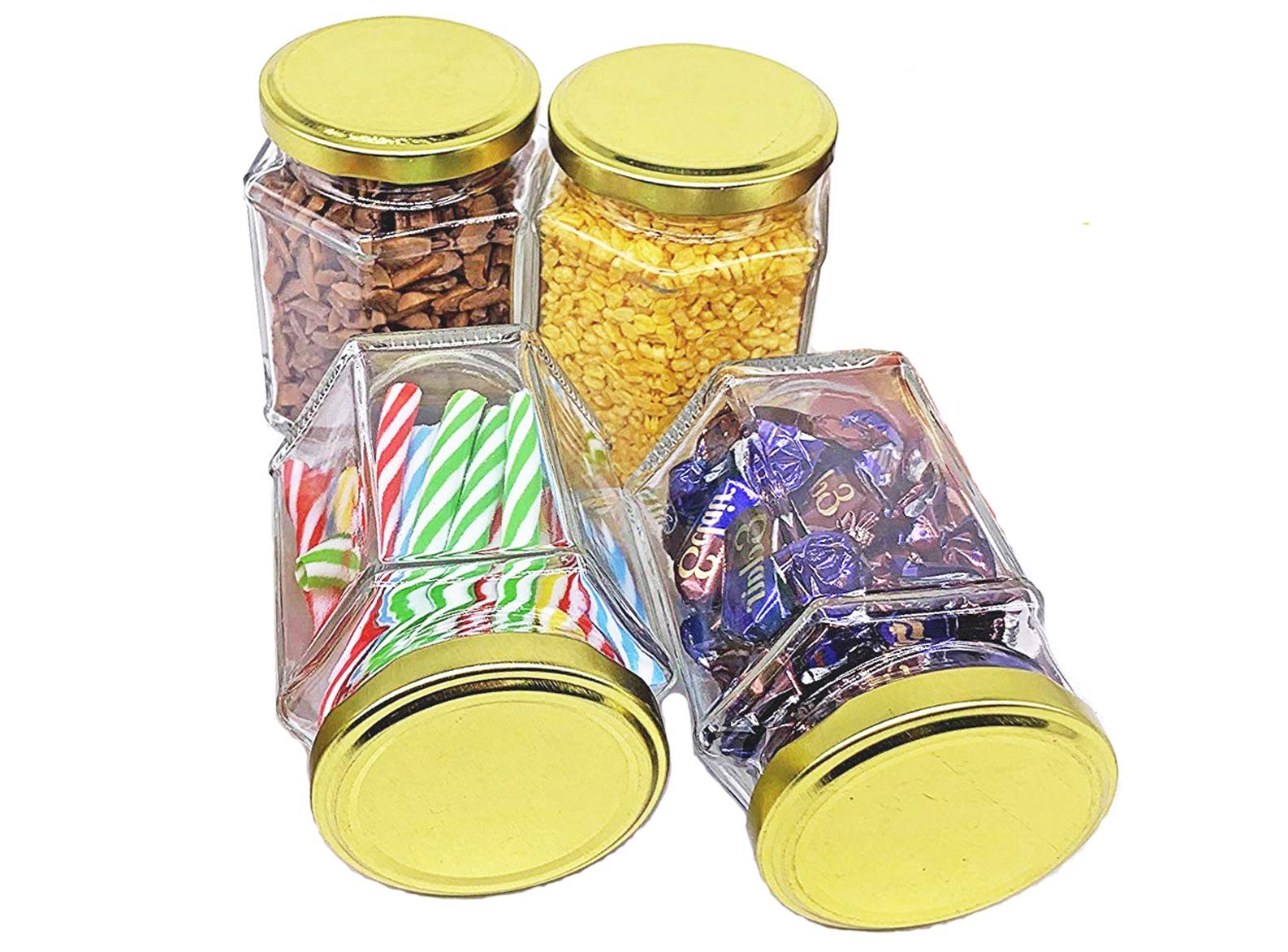See full amazon price history chart for Machak Hexagon Glass Jar Glass Container For Storage Set of 4 With Rust Proof Air Tight Lid, 260ml Machak Hexagon Glass Jar Glass Container For Storage Set of 4 With Rust Proof Air Tight Lid, 260ml (B07Z453Q3C) Amazon Price History, Amazon Price Tracker