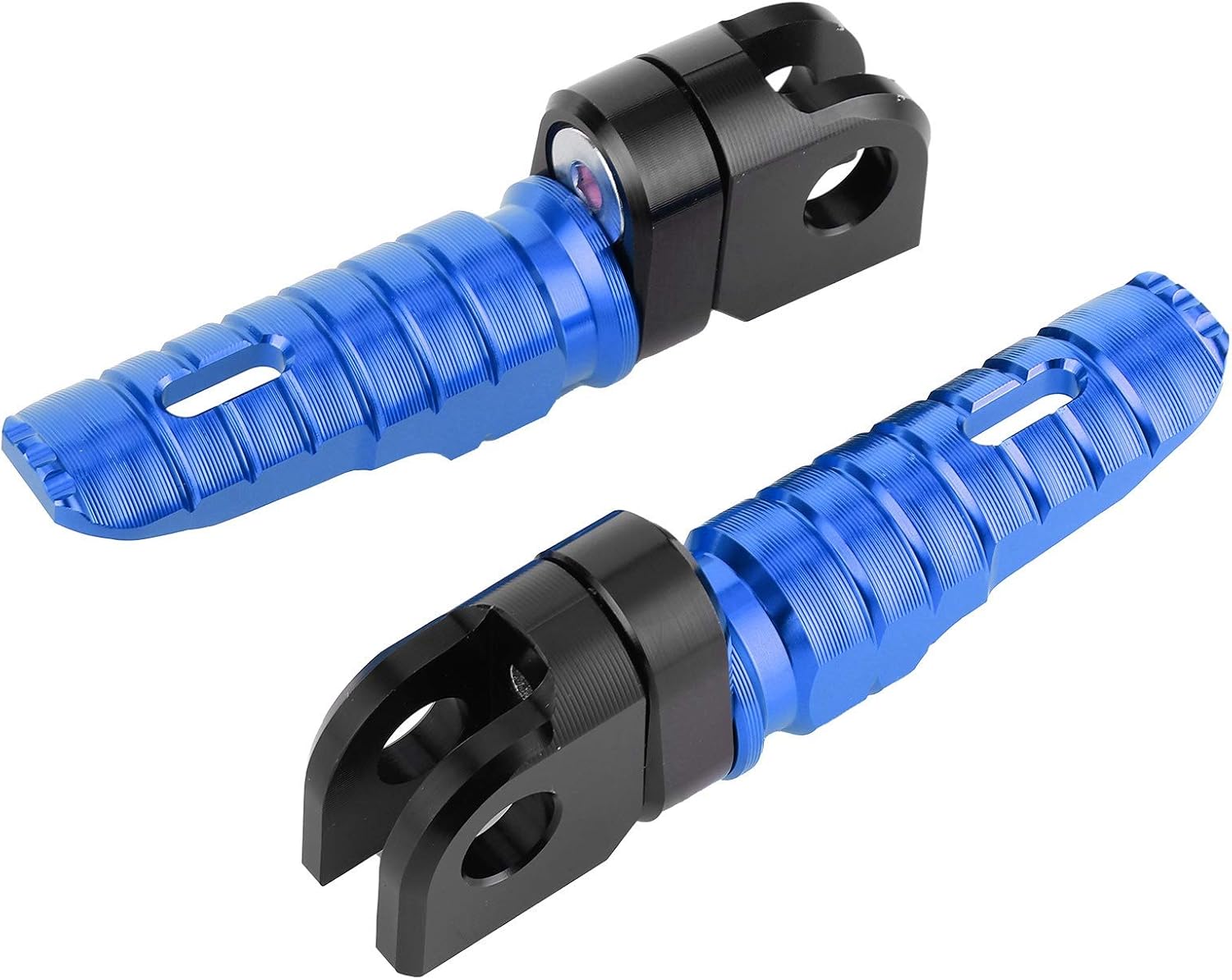 Yctze Pair of Front Foot Pegs Aluminum Alloy Pedals Fit for Z125 PRO Z250/SL Z400 Z900 (blue)