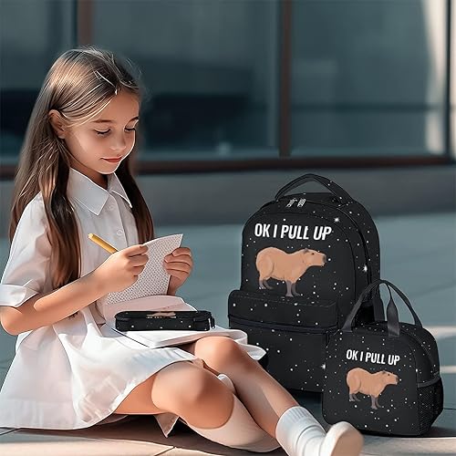 Miniatura 2 de Mochila infantil para niñas y niños, bonita bolsa de libros de 16 pulgadas con gran capacidad, bolsas escolares de viaje duraderas para laptop,