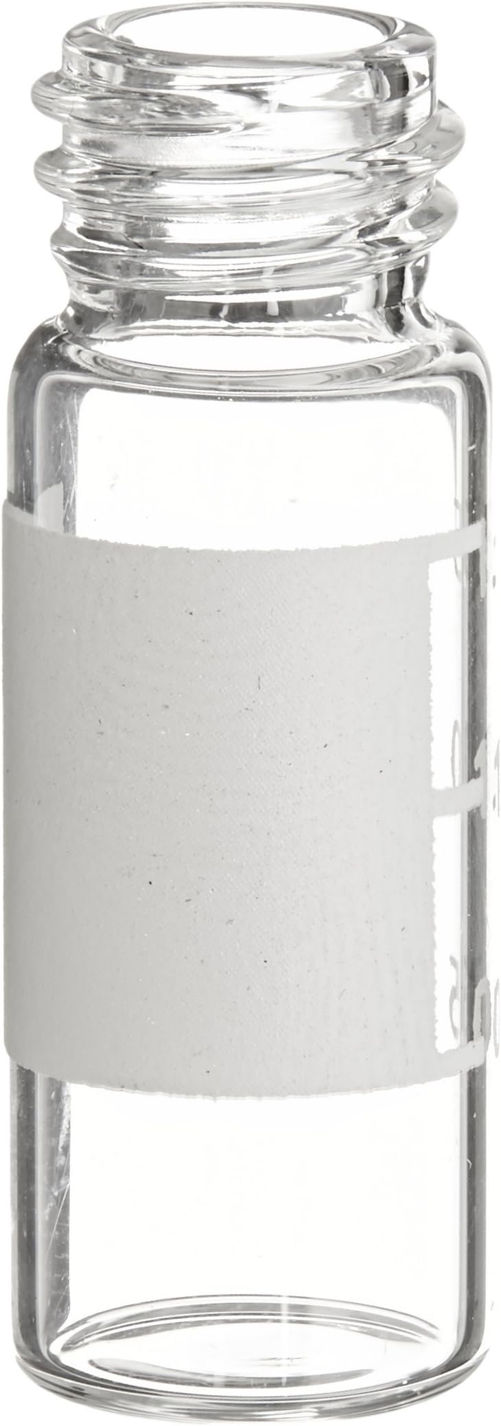 Clear Glass 10-425 Wide Opening Screw Thread Vials, 1.5ml Capacity, 12x32 (Pack of 100)