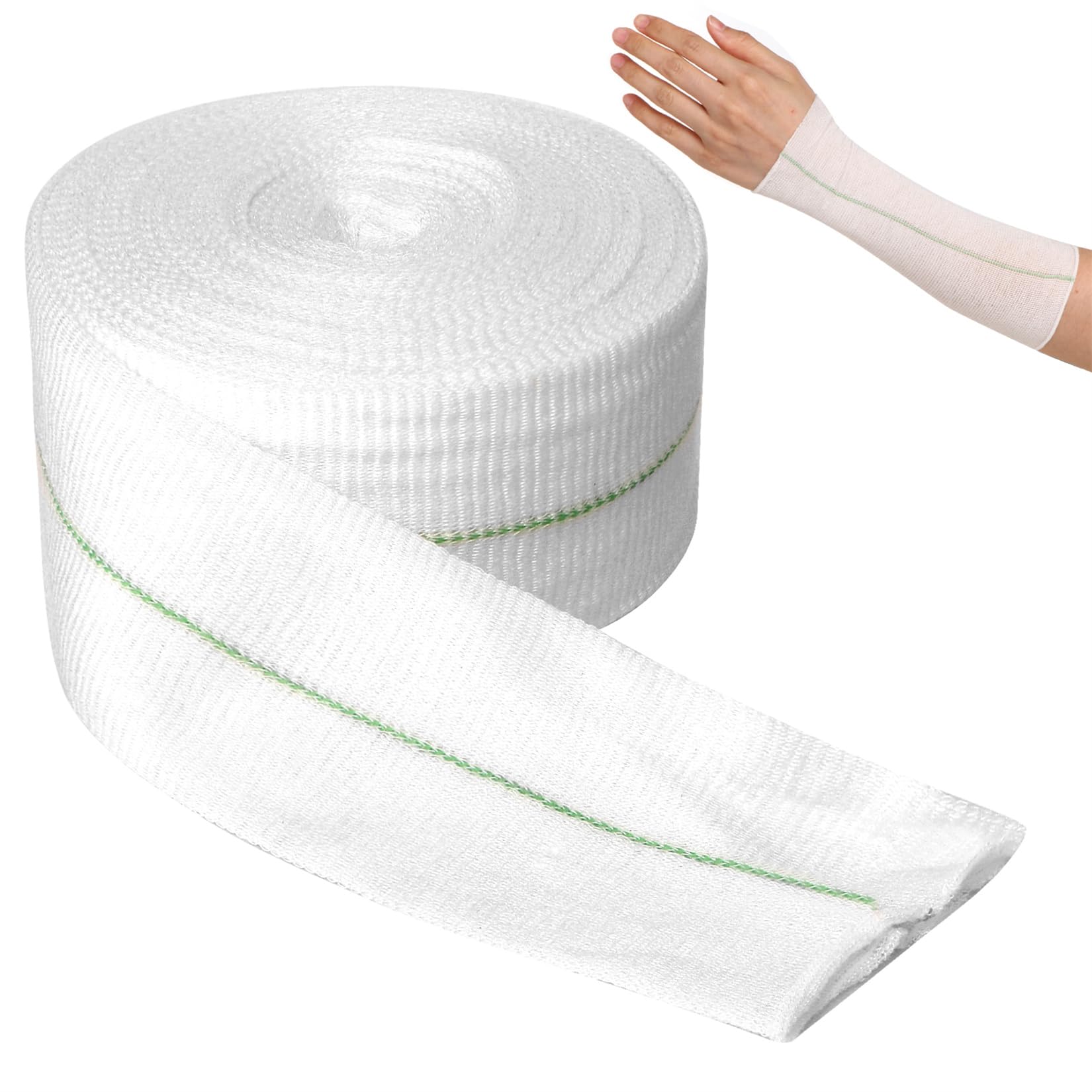 Vendaje elástico tubular de compresión 5CMX10M vendaje de fijación tubular vendaje tubular vendaje de apoyo para tiritas brazos, tobillos y rodillas