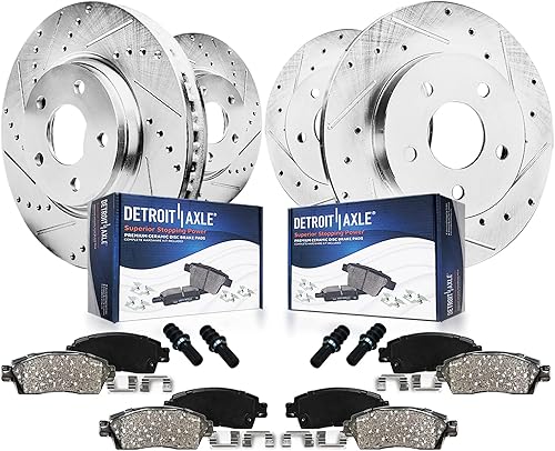 Miniatura 29 de Detroit Axle - Kit de frenos con bujes de rodamiento de rueda delantera 4WD para Chevy Silverado GMC Sierra 2500 HD 3500 Avalanche Suburban Yukon XL