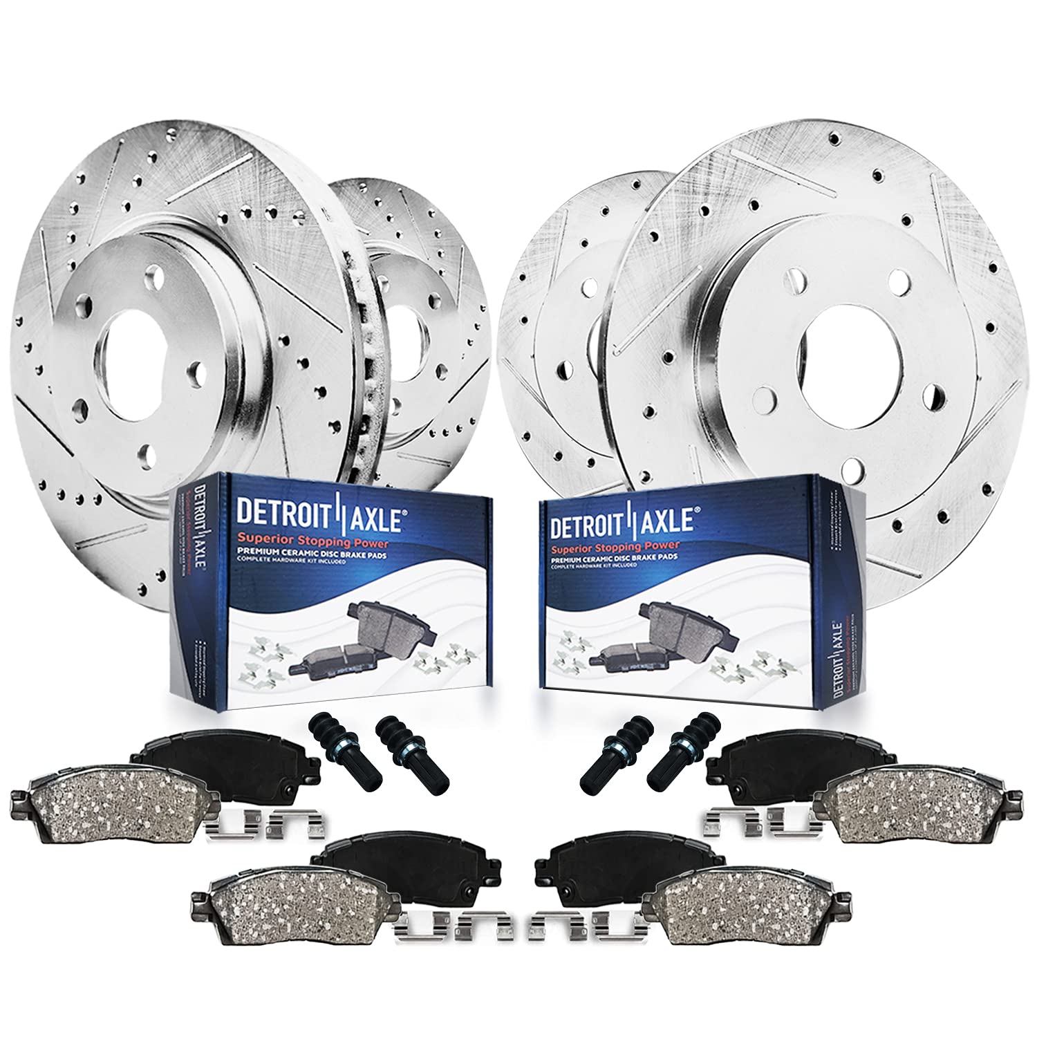 Detroit Axle - Brake Kit for 2001 Nissan Maxima Infiniti I30 Front &amp; Rear