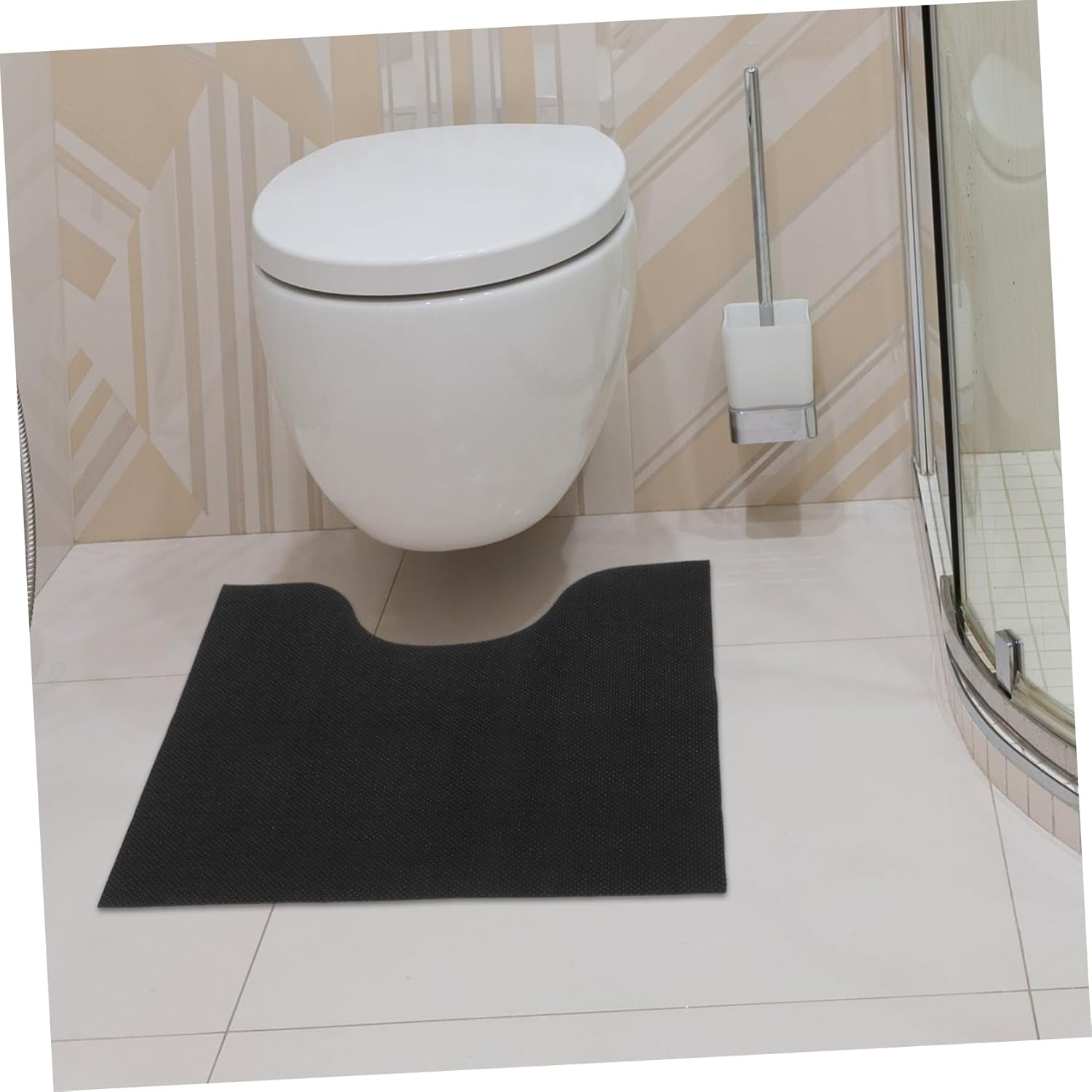 6pcs U-Shaped Washable Toilet Training Pads Soft Toilet Rug Seat Covers for Potty Training Essentials Fit Absorbent Bathroom Accessory